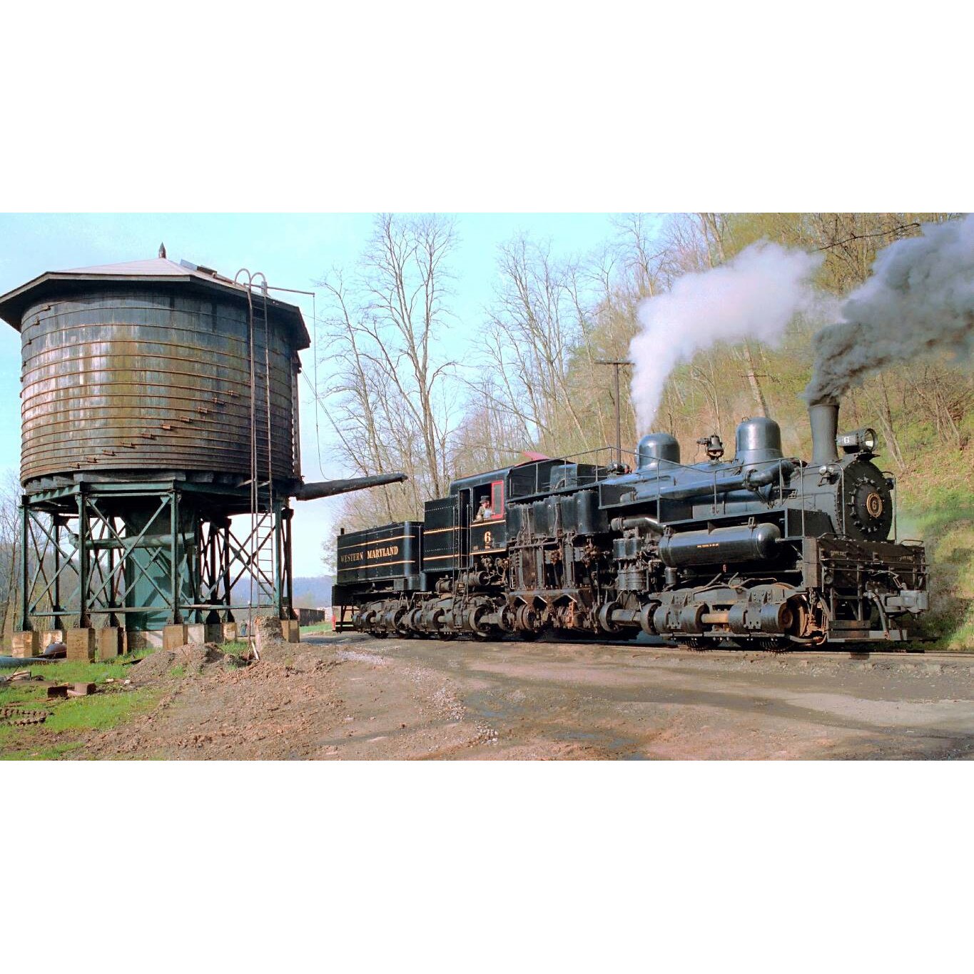 Tablou canvas 90x50 cm, Locomotive model 63