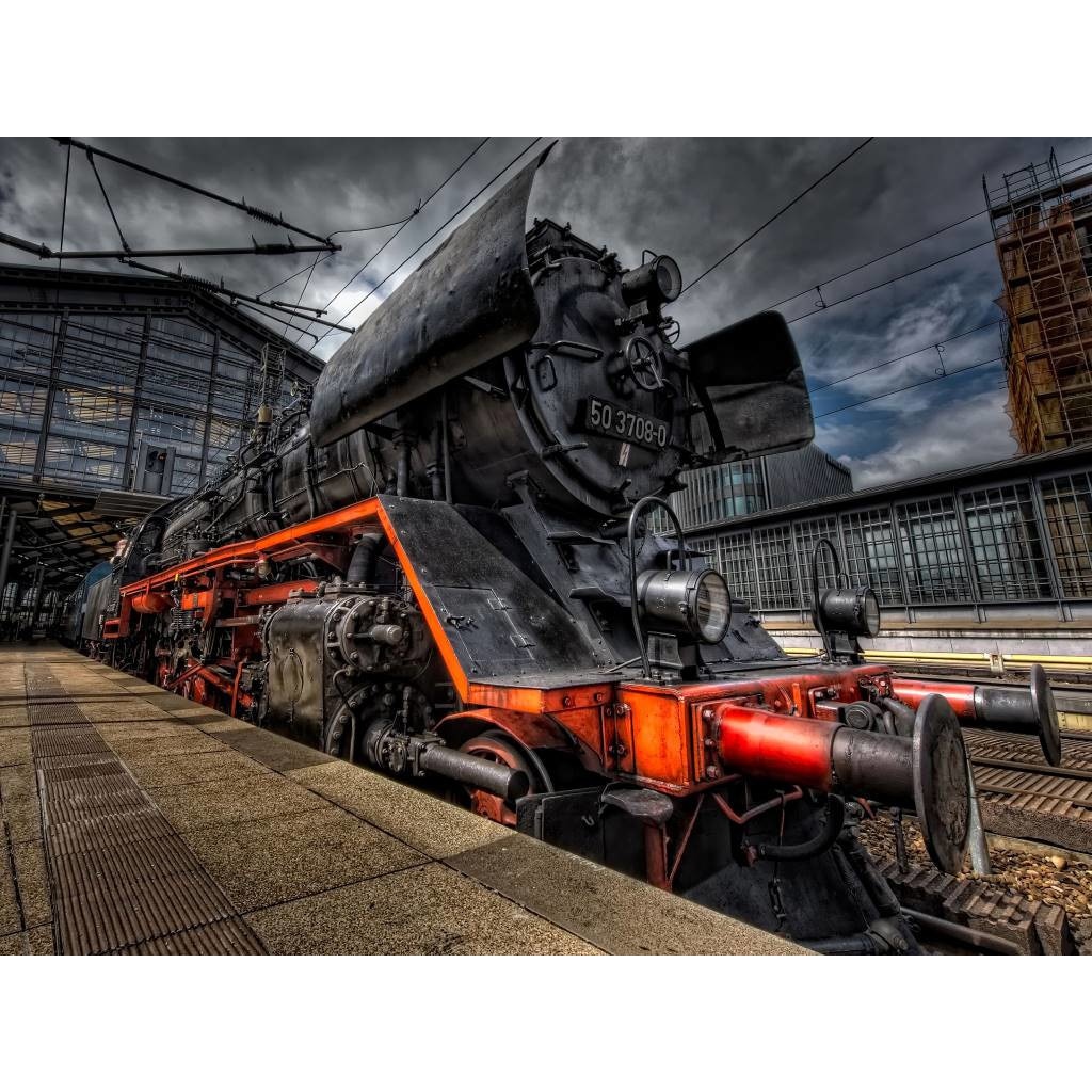 Tablou canvas 90x50 cm, Locomotive model 52