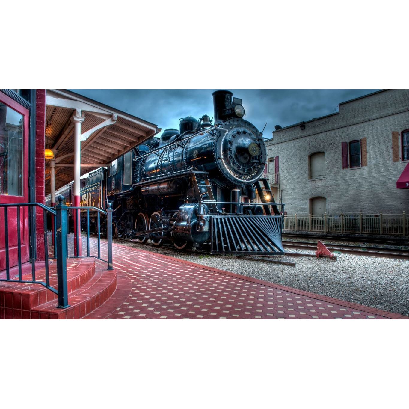 Tablou canvas 90x50 cm, Locomotive model 108