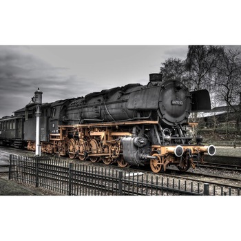 Tablou canvas 90x50 cm, Locomotive model 111 Tablou canvas 90x50 cm, Locomotive model 111