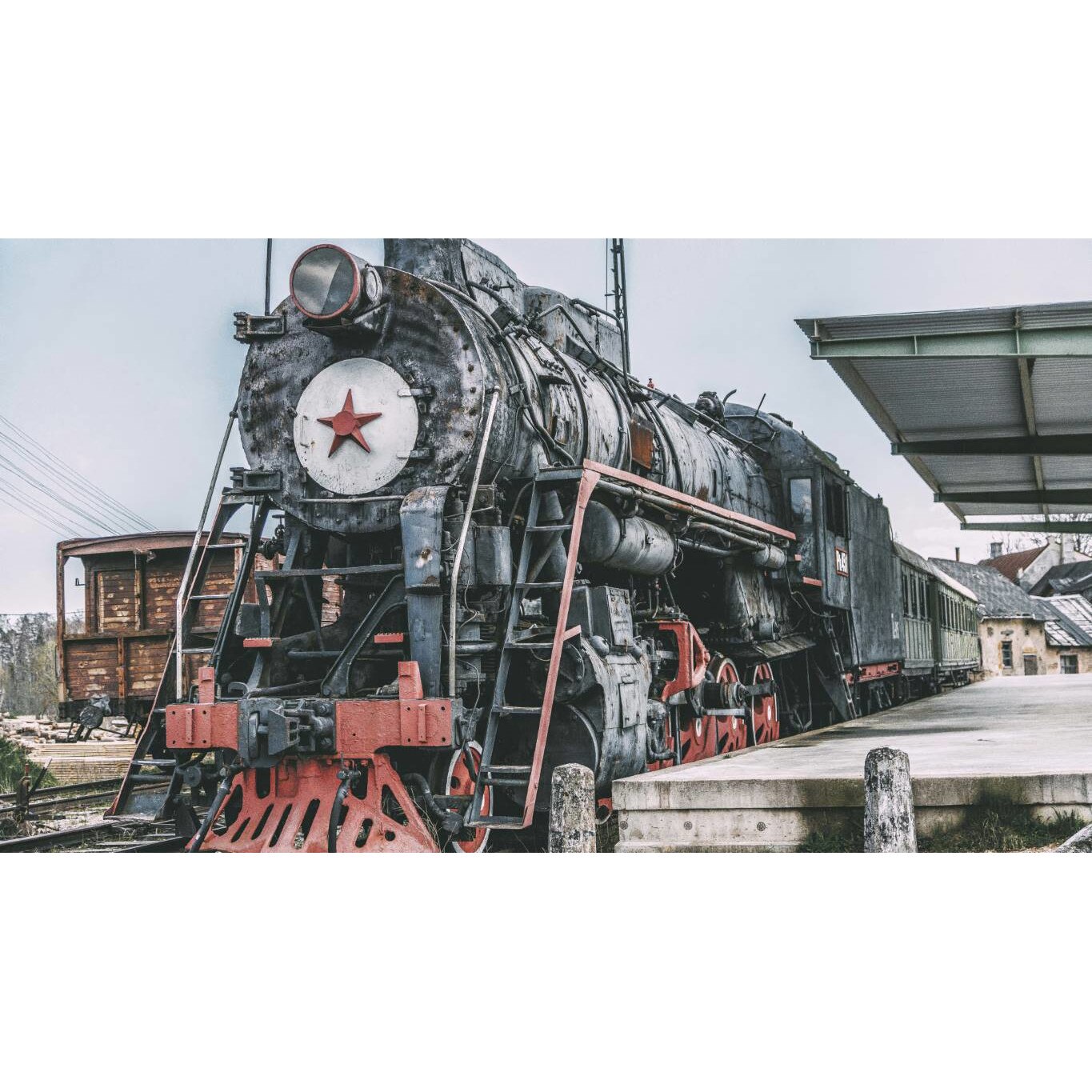 Tablou canvas 75x50 cm, Locomotive model 117
