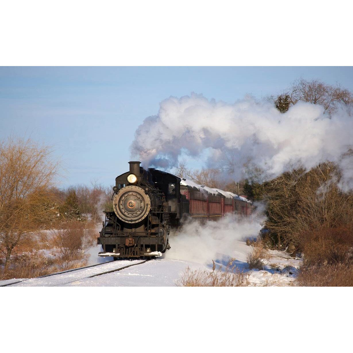 Tablou canvas 90x50 cm, Locomotive model 122