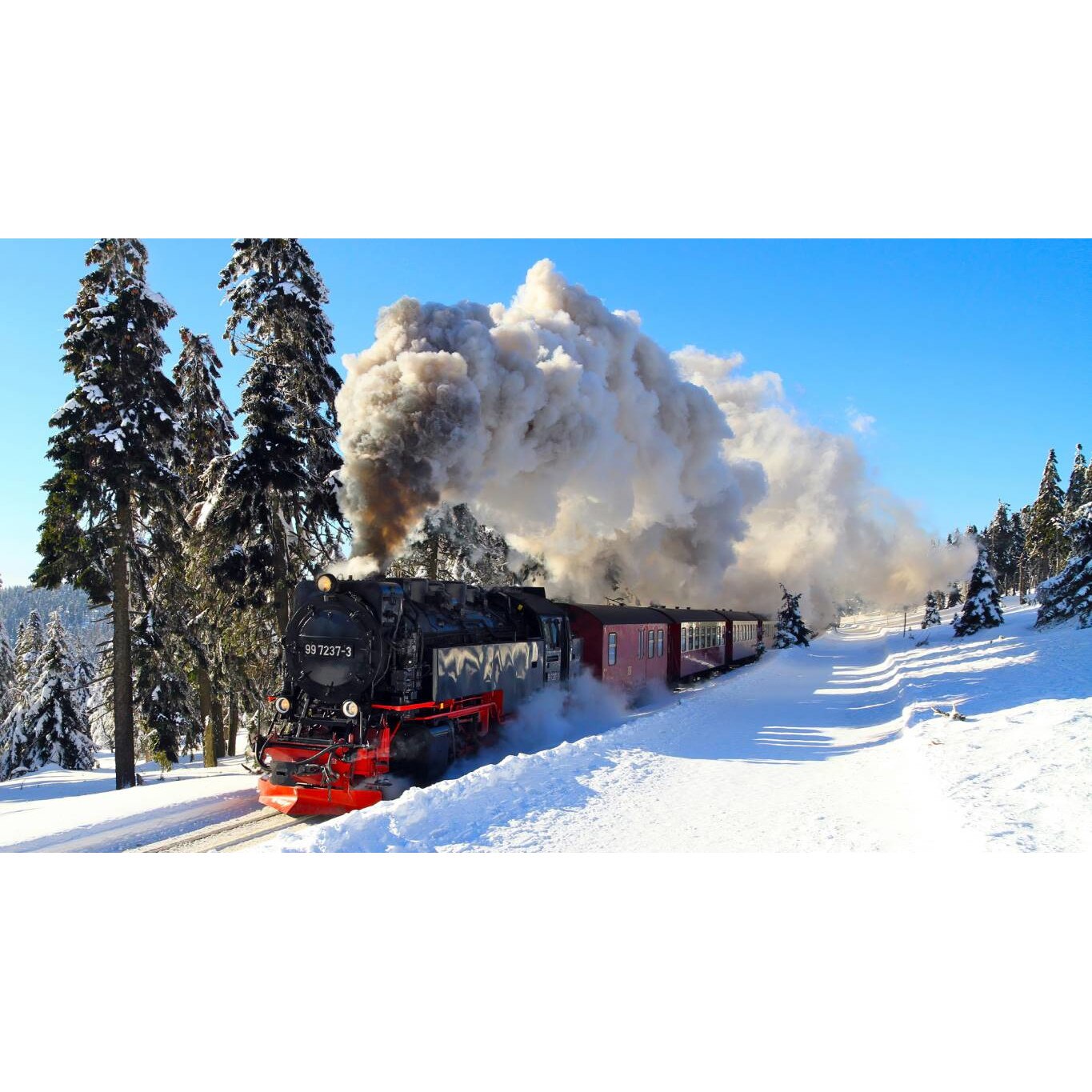 Tablou canvas 75x50 cm, Locomotive model 125