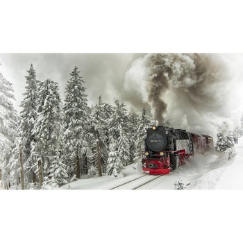 Tablou canvas 90x50 cm, Locomotive model 136 Tablou canvas 90x50 cm, Locomotive model 136