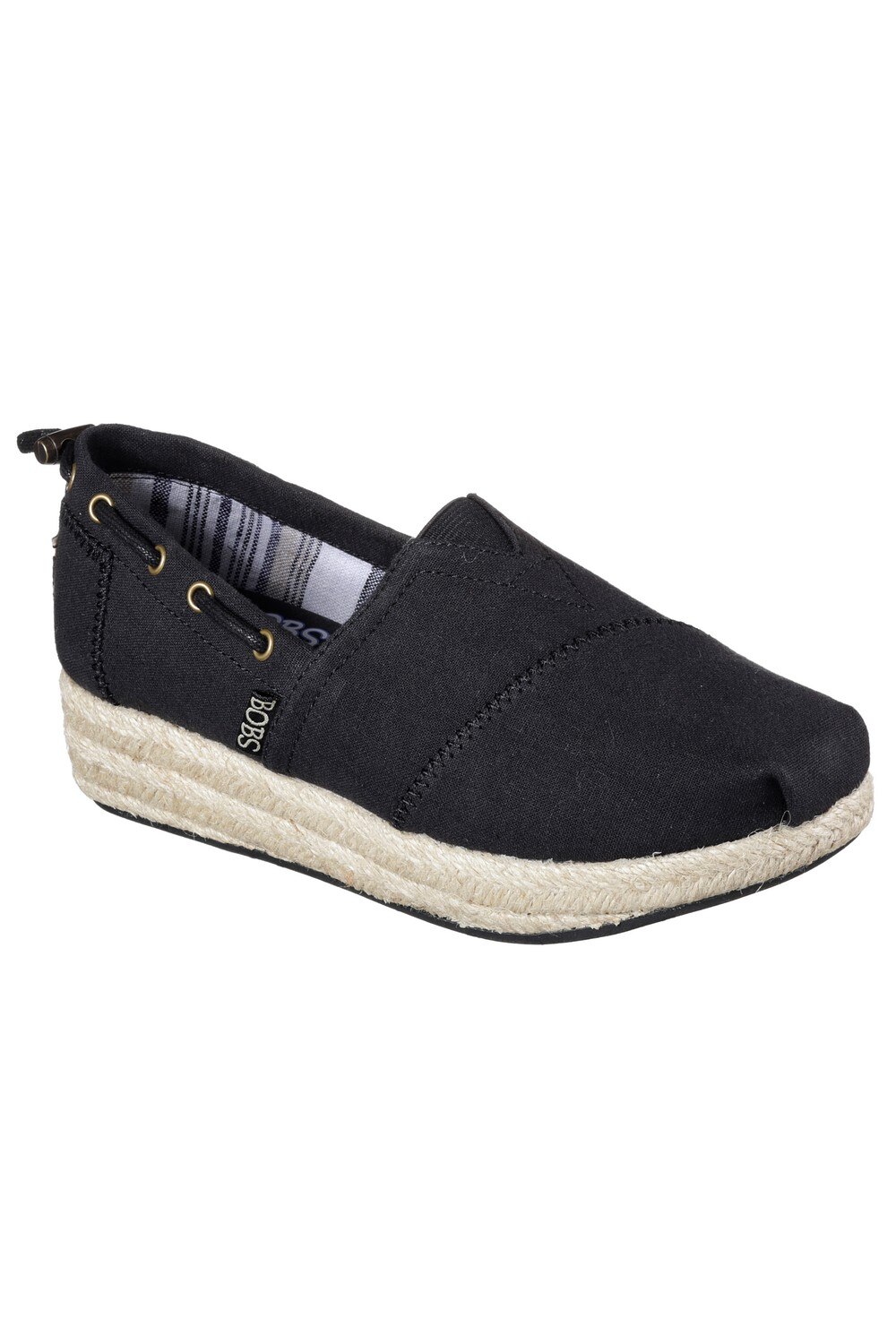 Espadrile Highlights Set Sail, Negru