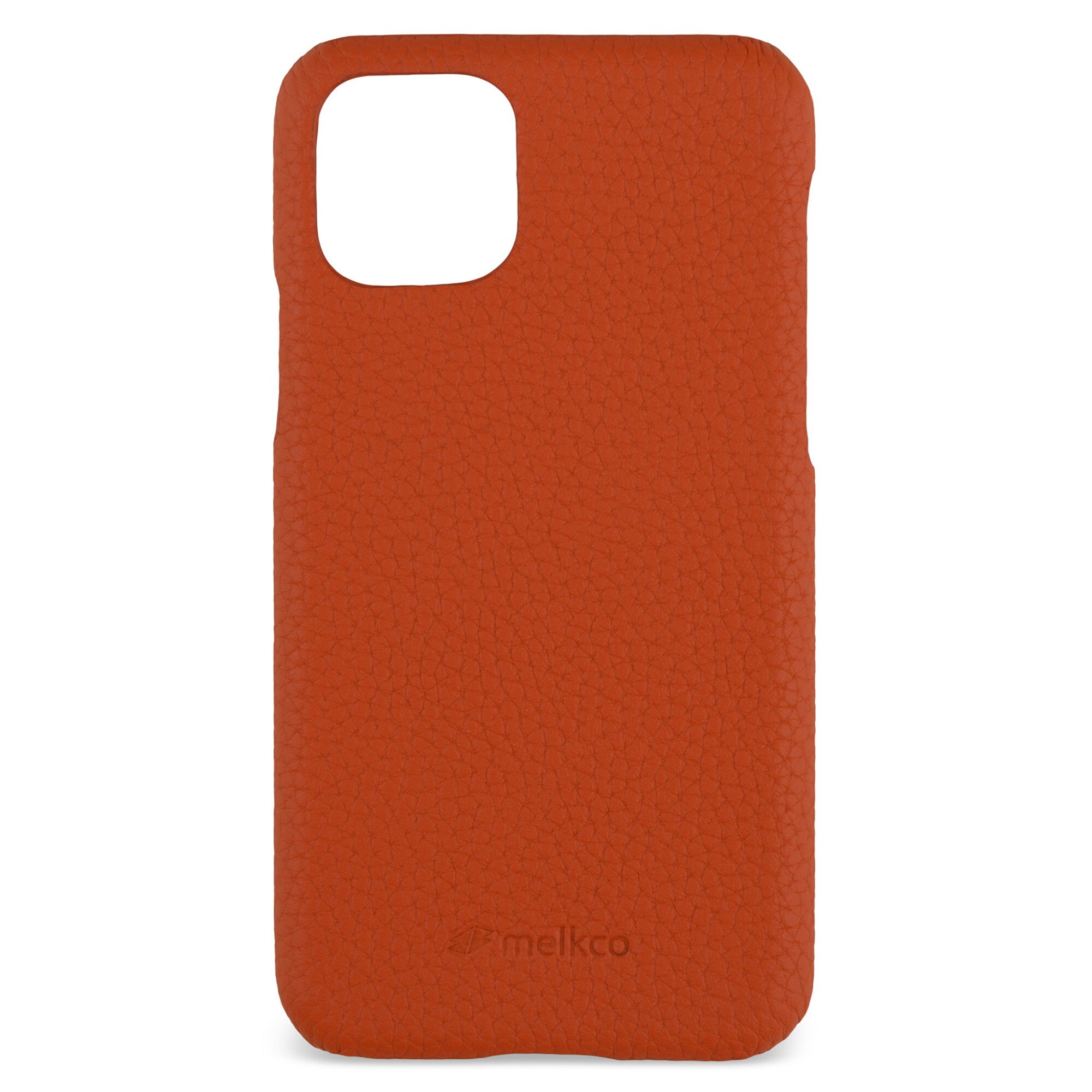 Husa din piele Melkco pentru iPhone 11 Pro Max, Orange