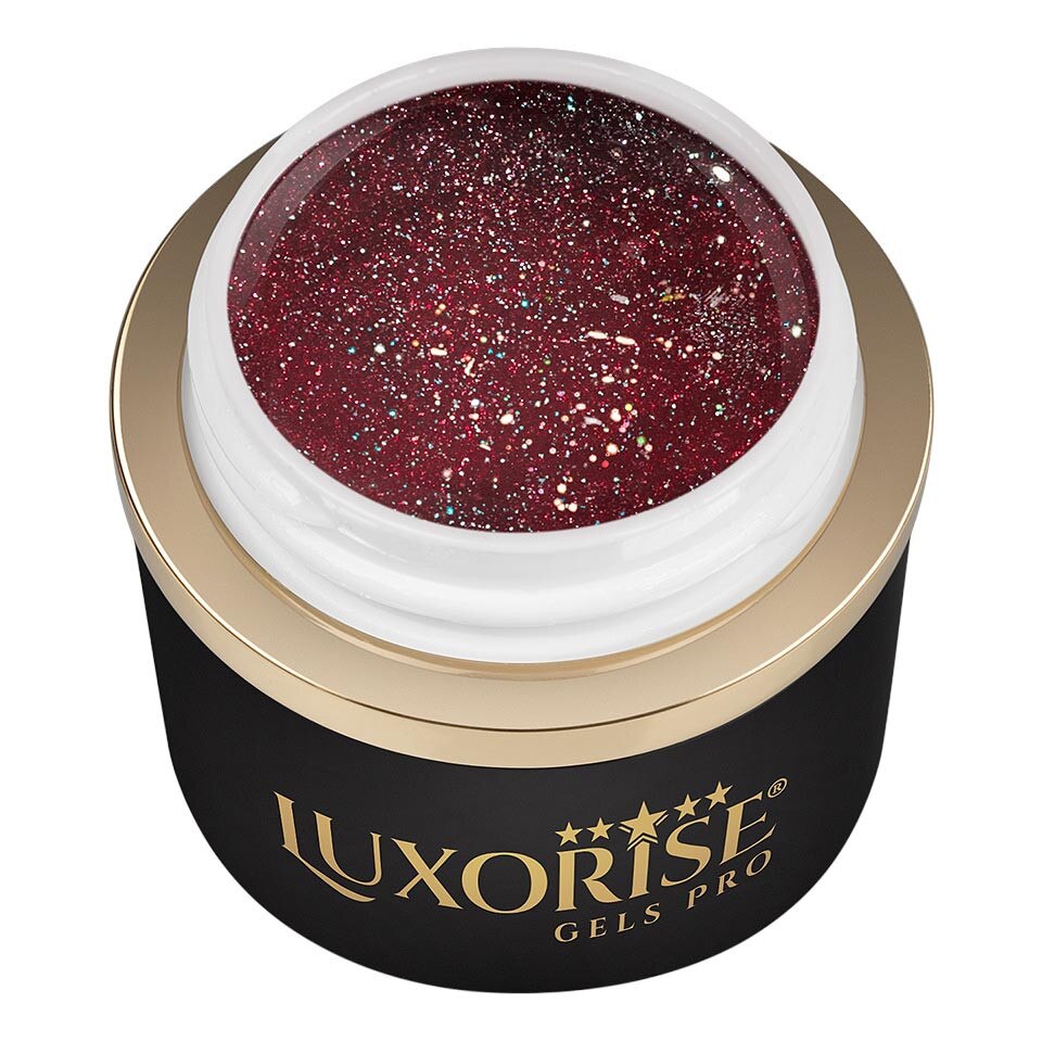 Gel LUXORISE Disco Spider, Burgundy - Clubbing Till Sunrise, 5ml