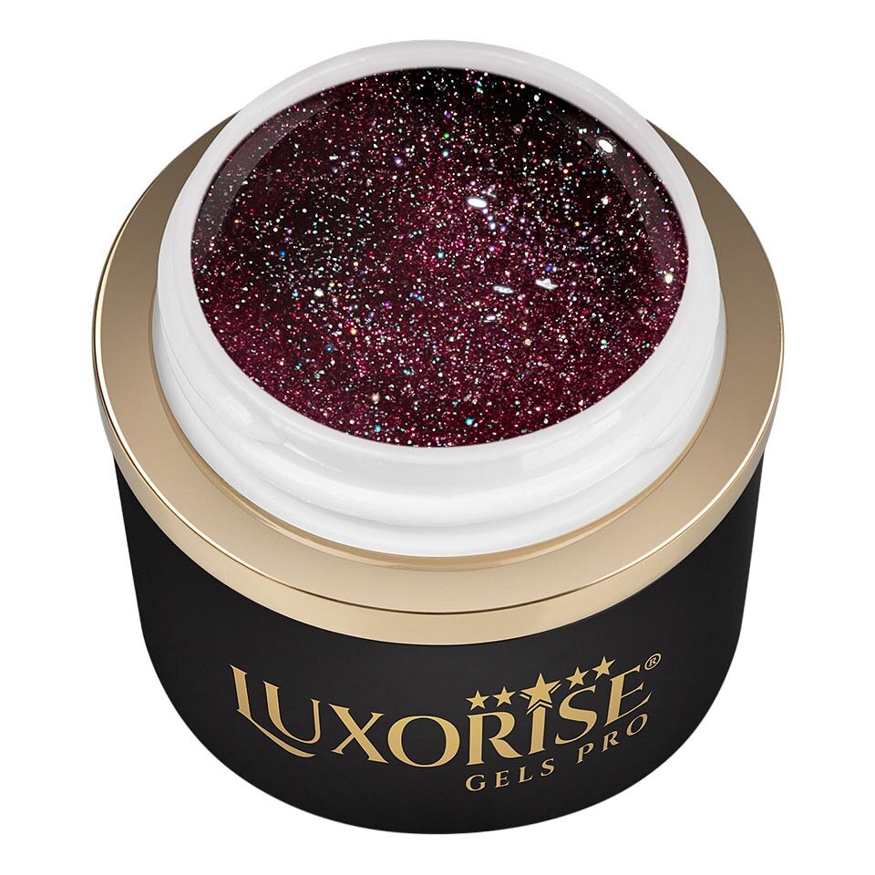 Gel LUXORISE Disco Spider, Dark Fuchsia - French Cognac, 5ml