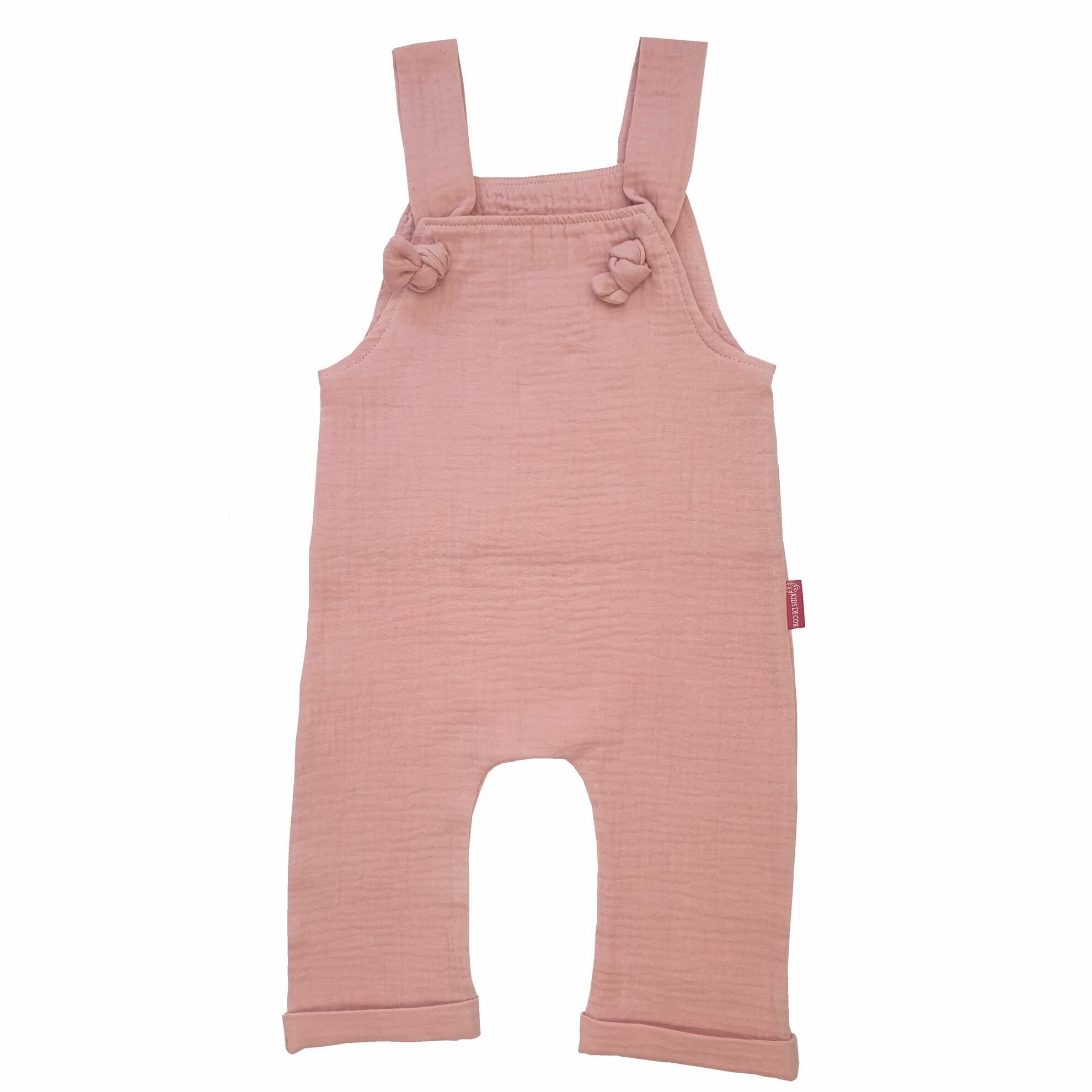 Salopeta din Muselina Blushing Pink 6-9 luni