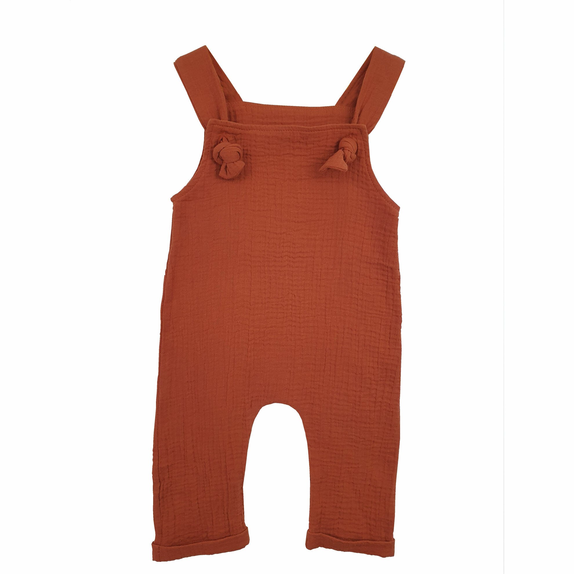 Salopeta din Muselina Summer Toffee 3-6 luni
