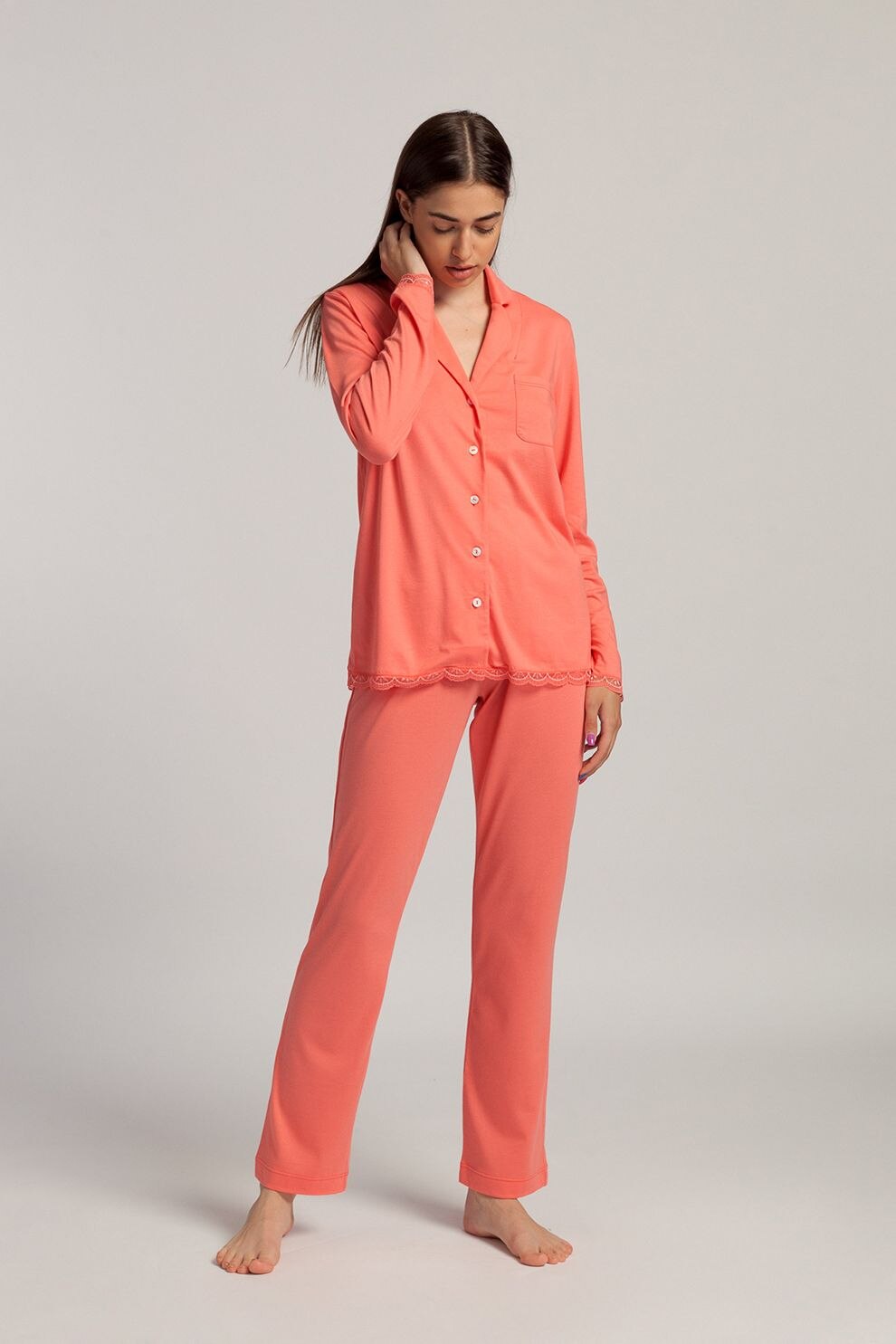 Sofiaman, Pijama din amestec de modal Danielle, Roz somon