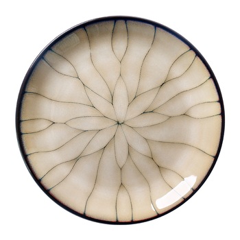 Farfurie ceramica fine dining design japonez modern 28cm, decoratiune florala Farfurie ceramica fine dining design japonez modern 28cm, decoratiune florala