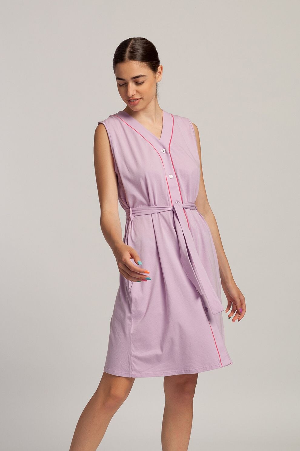 Sofiaman, Halat din bumbac cu buzunare Gloria, Lila