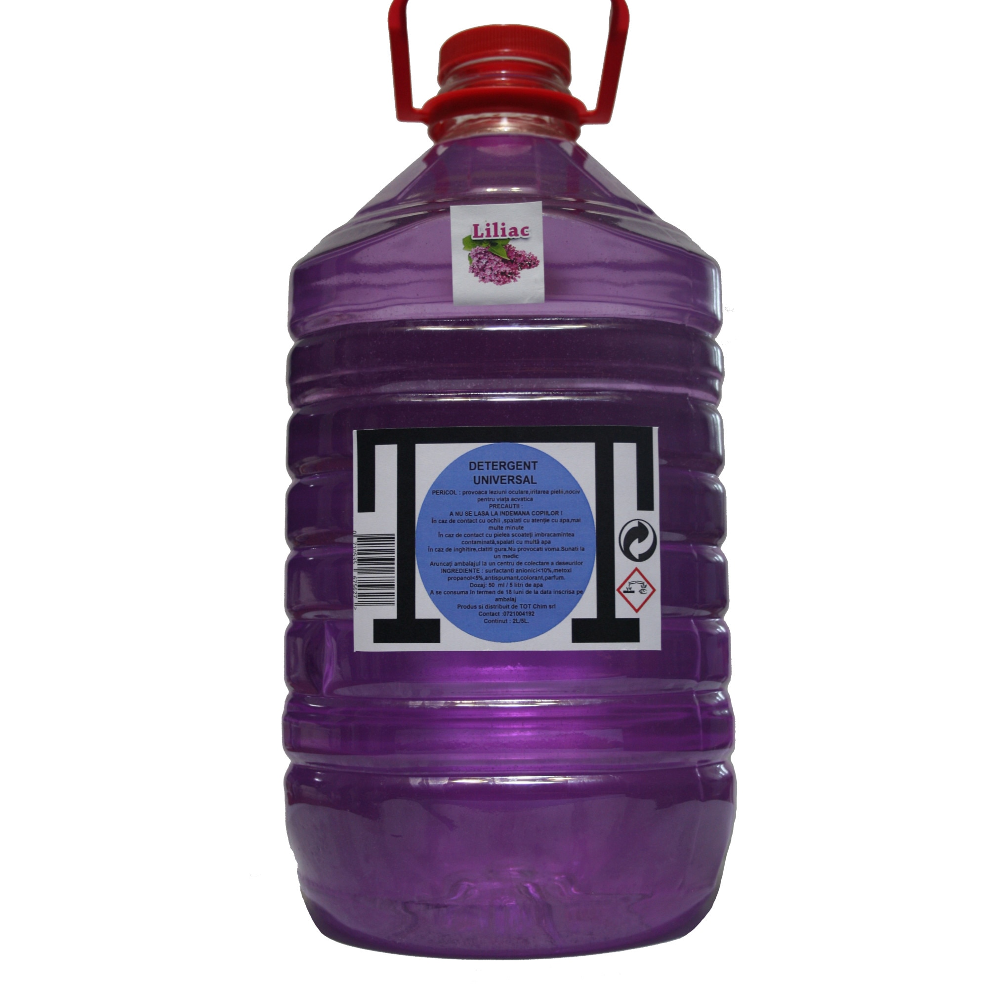 Detergent Universal TOT, parfum Liliac, 5 L
