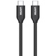 Кабел UNITEK C14059BK, USB, 2m, USB-C, черен