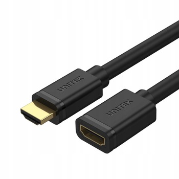 Cablu prelungitor HDMI 2.0 Unitek, 4K, HDR ARC, 18Gbps, Negru, 3 m Cablu prelungitor HDMI 2.0 Unitek, 4K, HDR ARC, 18Gbps, Negru, 3 m
