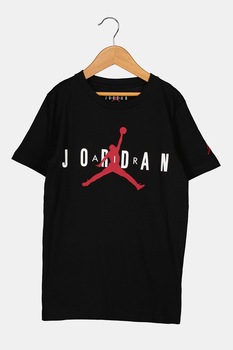 Nike, Tricou cu decolteu la baza gatului Jordan, Negru/Rosu Nike, Tricou cu decolteu la baza gatului Jordan, Negru/Rosu