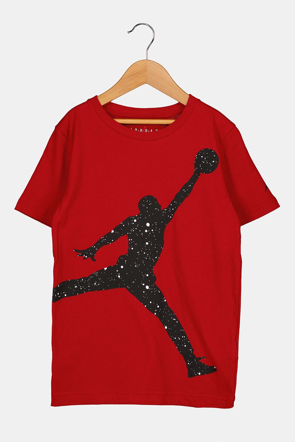 Nike, Tricou supradimensionat cu logo si pete decorative, Rosu, 128-137 CM