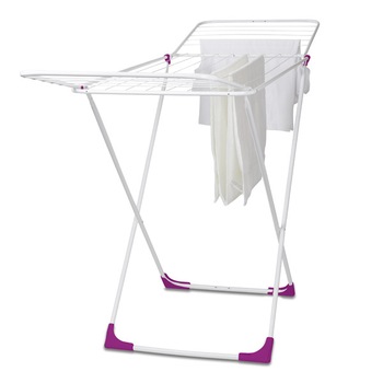 Uscator de rufe, Jotta, 183x55x99cm, alb-mov, Carmen Uscator de rufe, Jotta, 183x55x99cm, alb-mov, Carmen