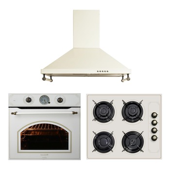 Pachet HAUSBERG Rustic, Cuptor incorporabil HB8050, Clasa A, 57l, Ventilatie, Bej, Plita Incorporabila HB570, 4 arzatoare, Gaz, Sticla, Hota decorativa HB1500, 60cm, Filtru din aluminiu, Bej Pachet HAUSBERG Rustic, Cuptor incorporabil HB8050, Clasa A, 57l, Ventilatie, Bej, Plita Incorporabila HB570, 4 arzatoare, Gaz, Sticla, Hota decorativa HB1500, 60cm, Filtru din aluminiu, Bej