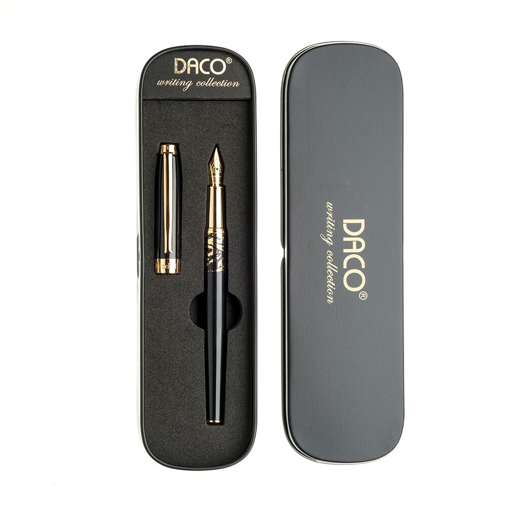 Stilou metalic, Daco, Negru/Auriu, ST112N