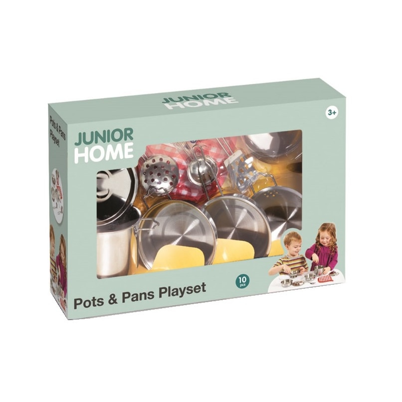 Set Vase de Gatit de Jucarie Junior Home 10 piese