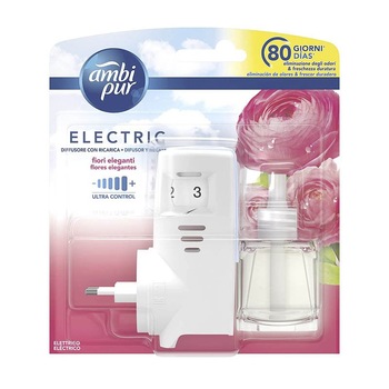 Aparat electric cu rezerva Ambi Pur Mono Fiori Eleganti , 20ml Aparat electric cu rezerva Ambi Pur Mono Fiori Eleganti , 20ml