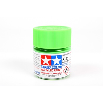 Vopsea acrilica pentru modelism Tamiya 81015 X-15 Light Green (gloss) 23ml TAM X15 Vopsea acrilica pentru modelism Tamiya 81015 X-15 Light Green (gloss) 23ml TAM X15