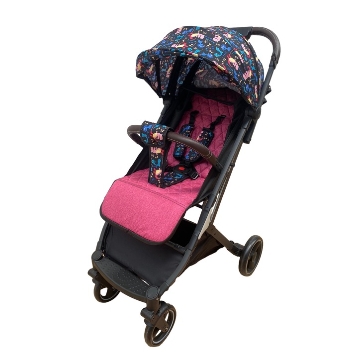 Спортна количка тип количка с позиция за сън Run Black/Red Unitoys