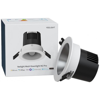 Spot LED inteligent Yeelight Mesh Downlight M2 Pro, Wi-Fi, dimabil, 8W, 600 lm, temperatura lumina reglabila (2700-6500K), compatibil Apple HomeKit/Google Assistant/SmartThings/Amazon Alexa Spot LED inteligent Yeelight Mesh Downlight M2 Pro, Wi-Fi, dimabil, 8W, 600 lm, temperatura lumina reglabila (2700-6500K), compatibil Apple HomeKit/Google Assistant/SmartThings/Amazon Alexa