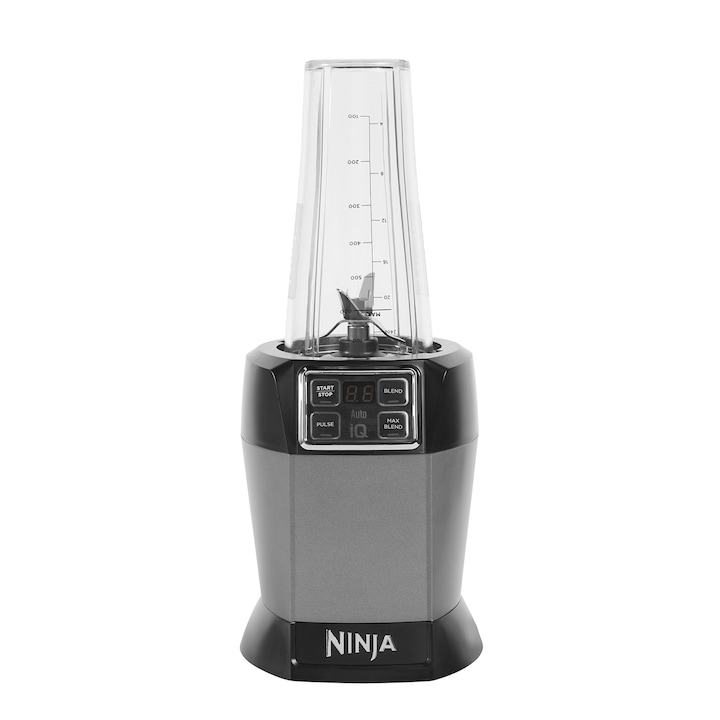 Blender Ninja BN495EU, 1000W, 700ml, Auto-iQ Technology, Ninja Blade Technology, Gri/ negru