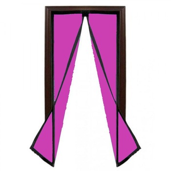 Perdea anti-insecte cu inchidere magnetica, 210 x 100 cm,mov Perdea anti-insecte cu inchidere magnetica, 210 x 100 cm,mov