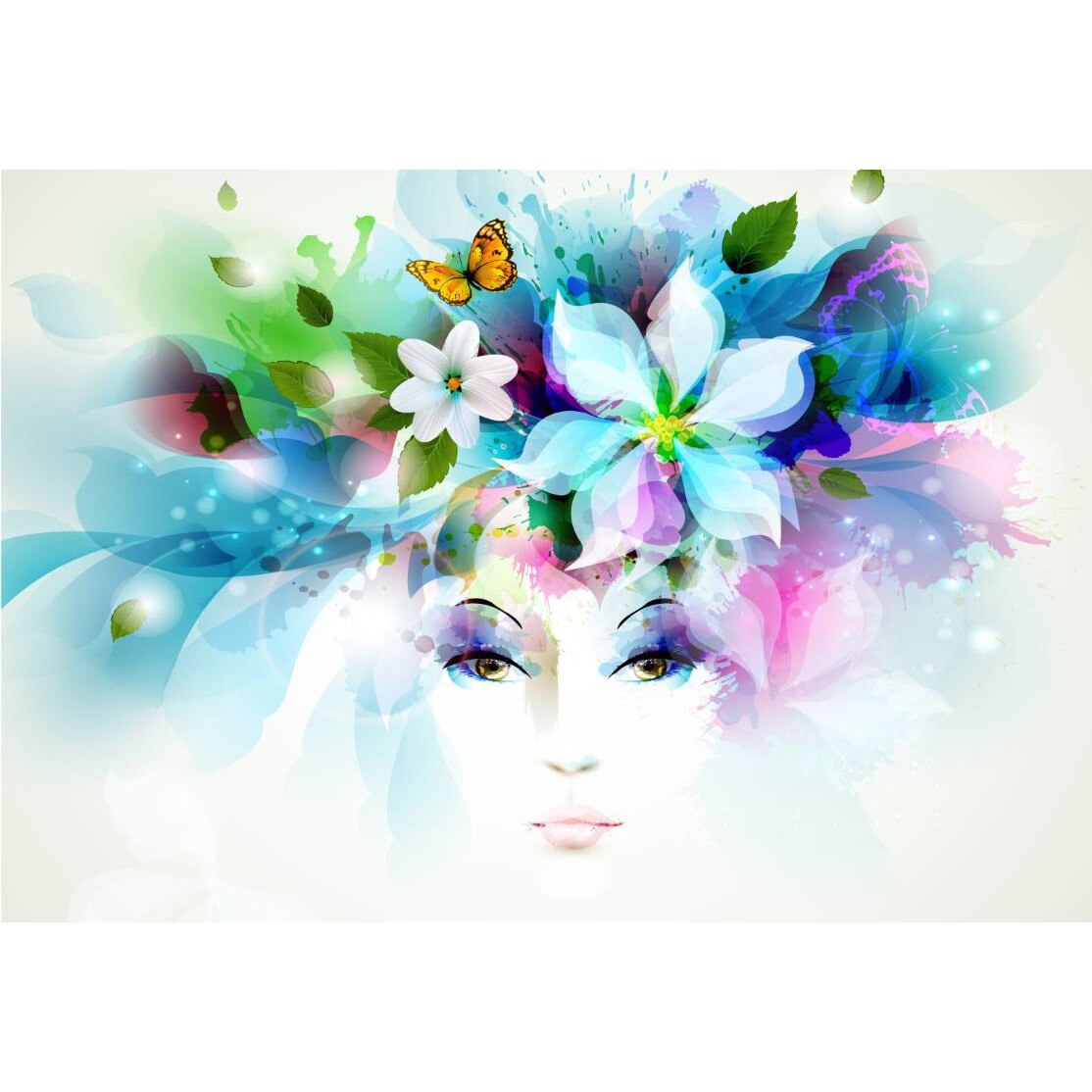 Tablou canvas 90x50 cm, Natura cu Flori model 12