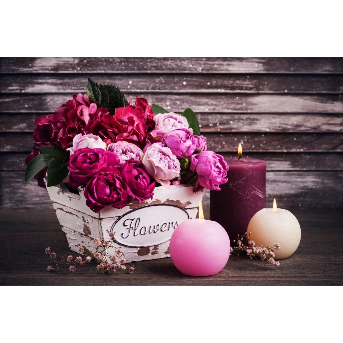 Tablou canvas 90x50 cm, Natura cu Flori model 136