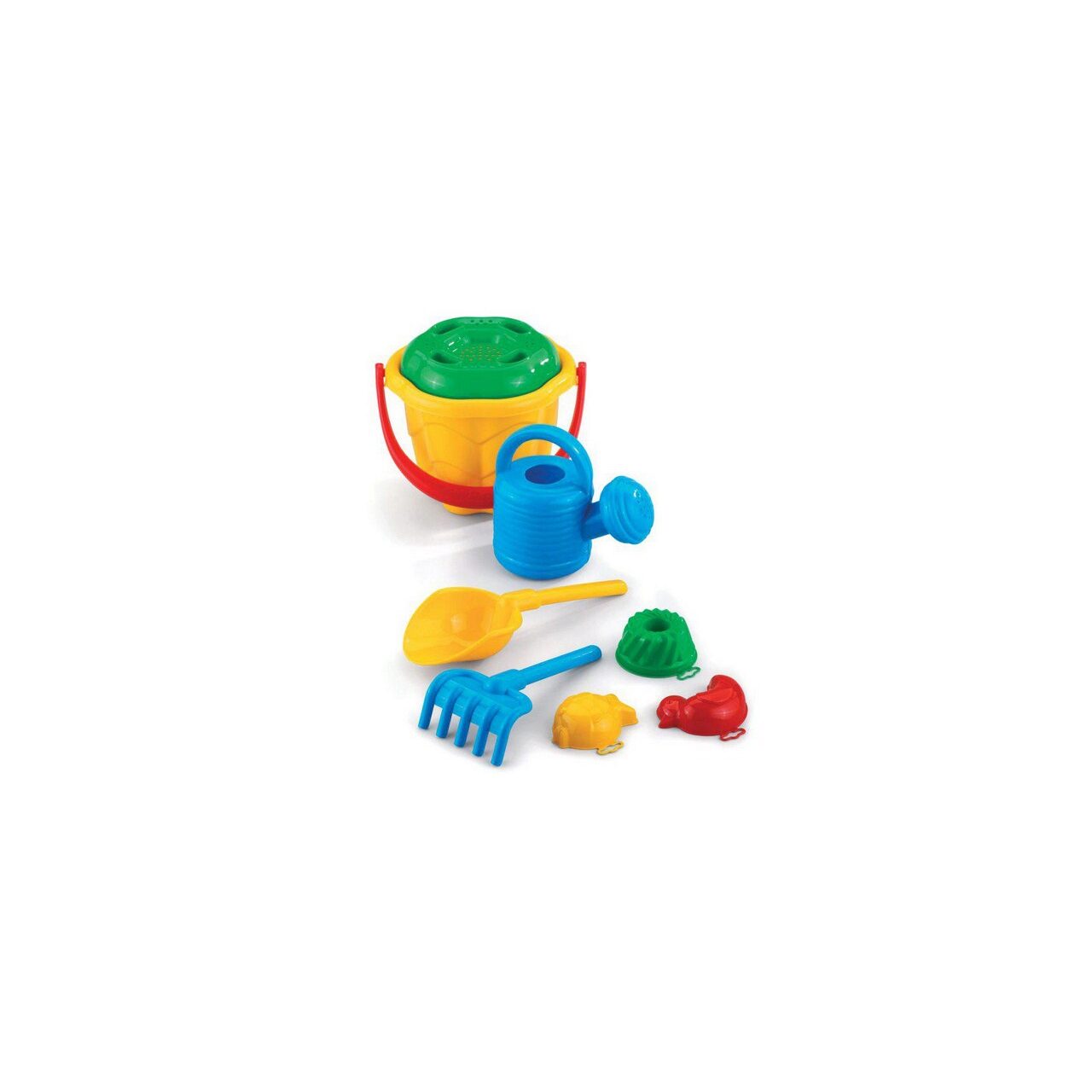 Set pentru nisip Val cu Stropitoare, Marioinex, 900567, plastic, 8 piese, multicolor, +3 ani