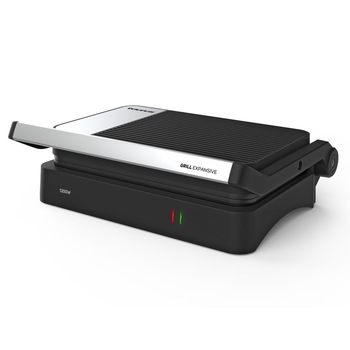 Sandwich maker Taurus EXPANSIVE GRILL, 1200 W, placi grill 26 x 17 cm,placa superioara basculanta,Negru/Inox Sandwich maker Taurus EXPANSIVE GRILL, 1200 W, placi grill 26 x 17 cm,placa superioara basculanta,Negru/Inox