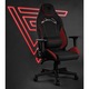 Гейминг столове SENSE7 Vanguard, Материал,150kg, черно/червен