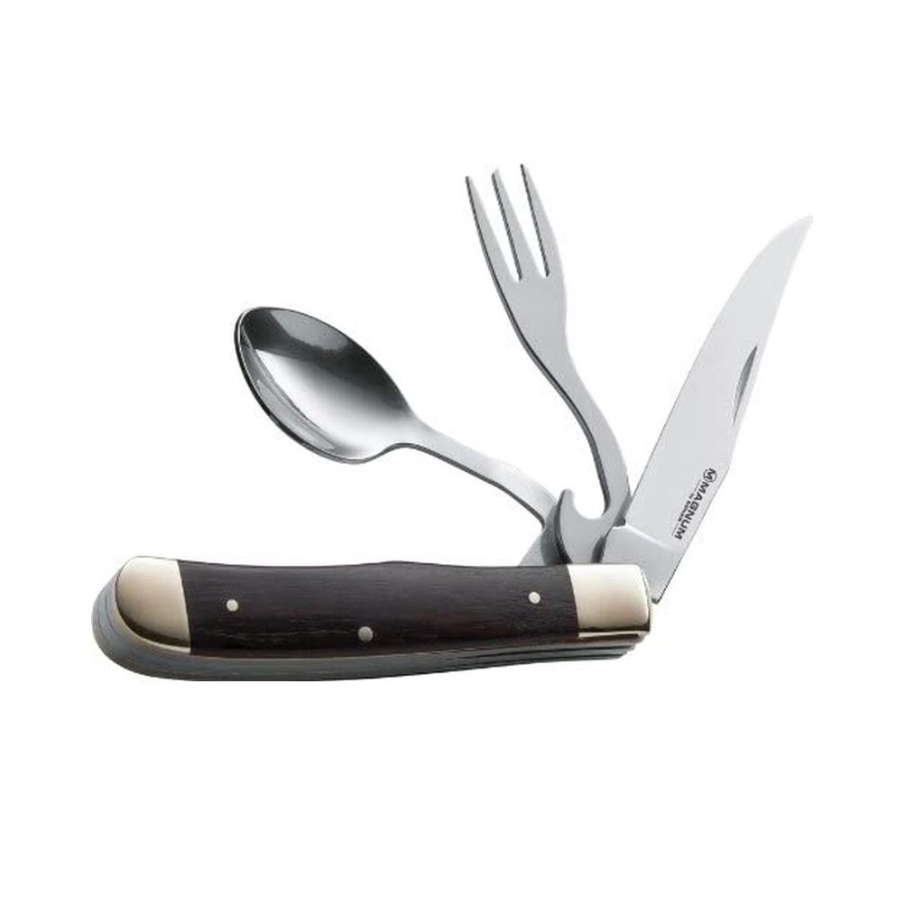 Briceag multifunctional Boker Bon Appetite 01LL209 cu separare, inox, 105 mm, cutit, lingura, furculita