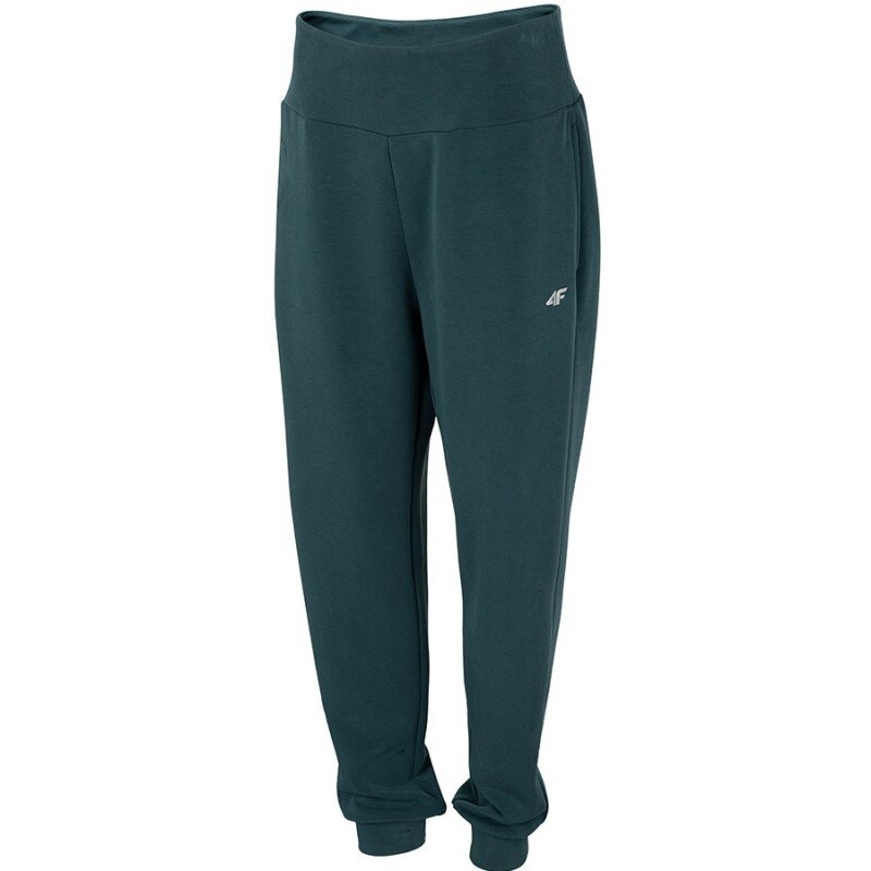 Pantaloni sport pentru femei, 4F, verde inchis, S