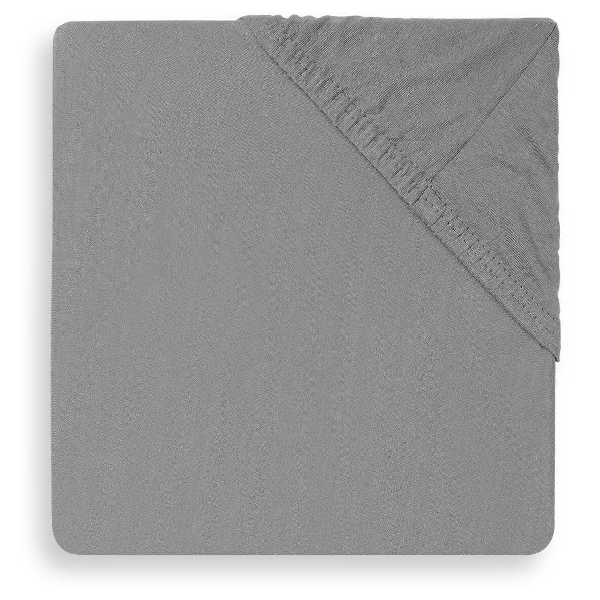 Cearsaf cu elastic Jollein jrs, 75x95cm, gri