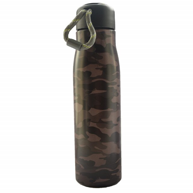 Sticla termos metalica Pufo Army pentru bauturi, izoterm, 550 ml