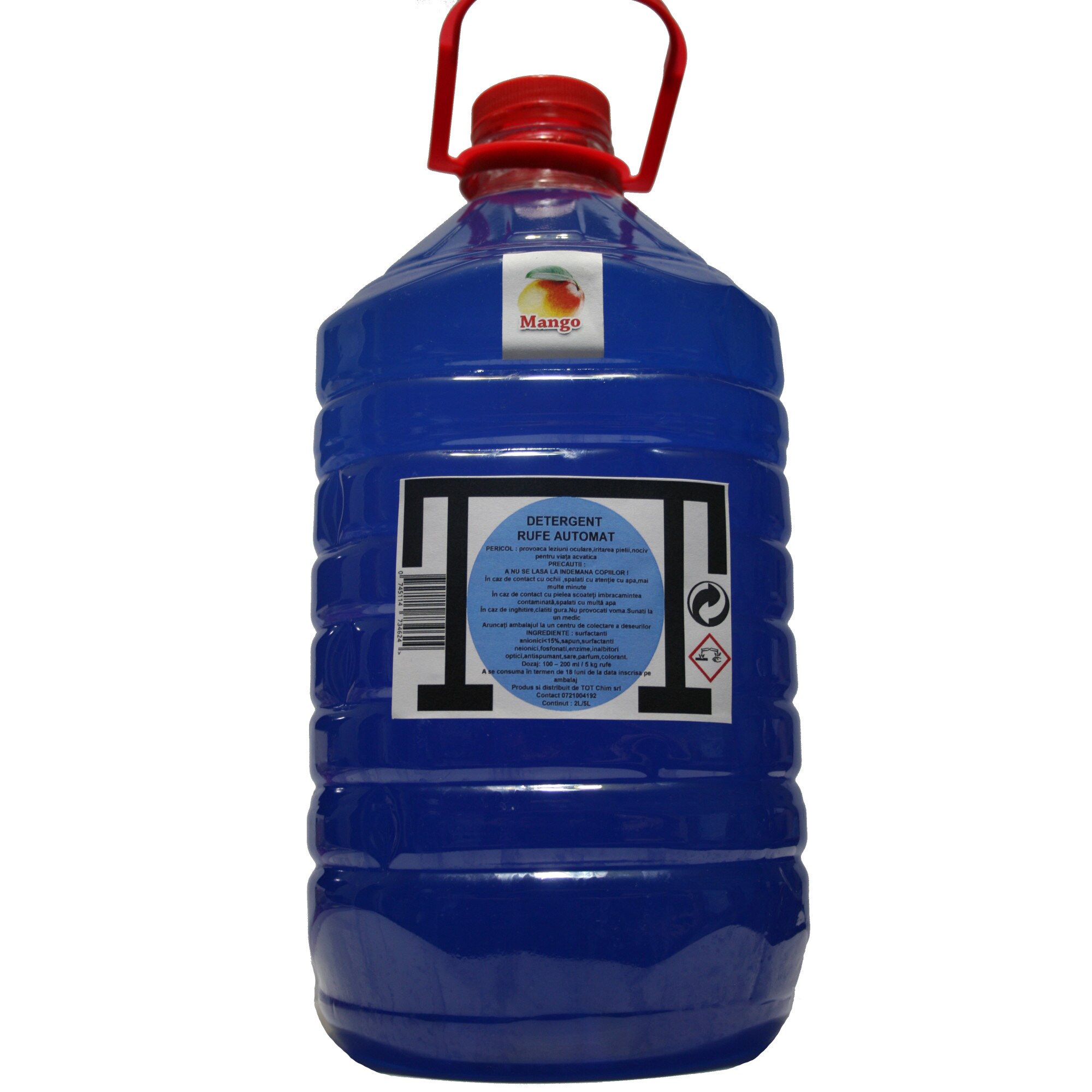 Detergent de rufe automat TOT, parfum Mango, 5 L