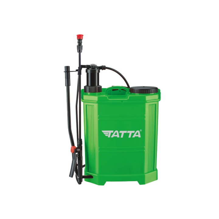 Pompa de Stropit, Manuala, Tija din Fibra de Sticla, Declansator pe Maner, Capacitate 20L, Presiune 2.4 bar, Tip Rucsac, Plastic, Verde