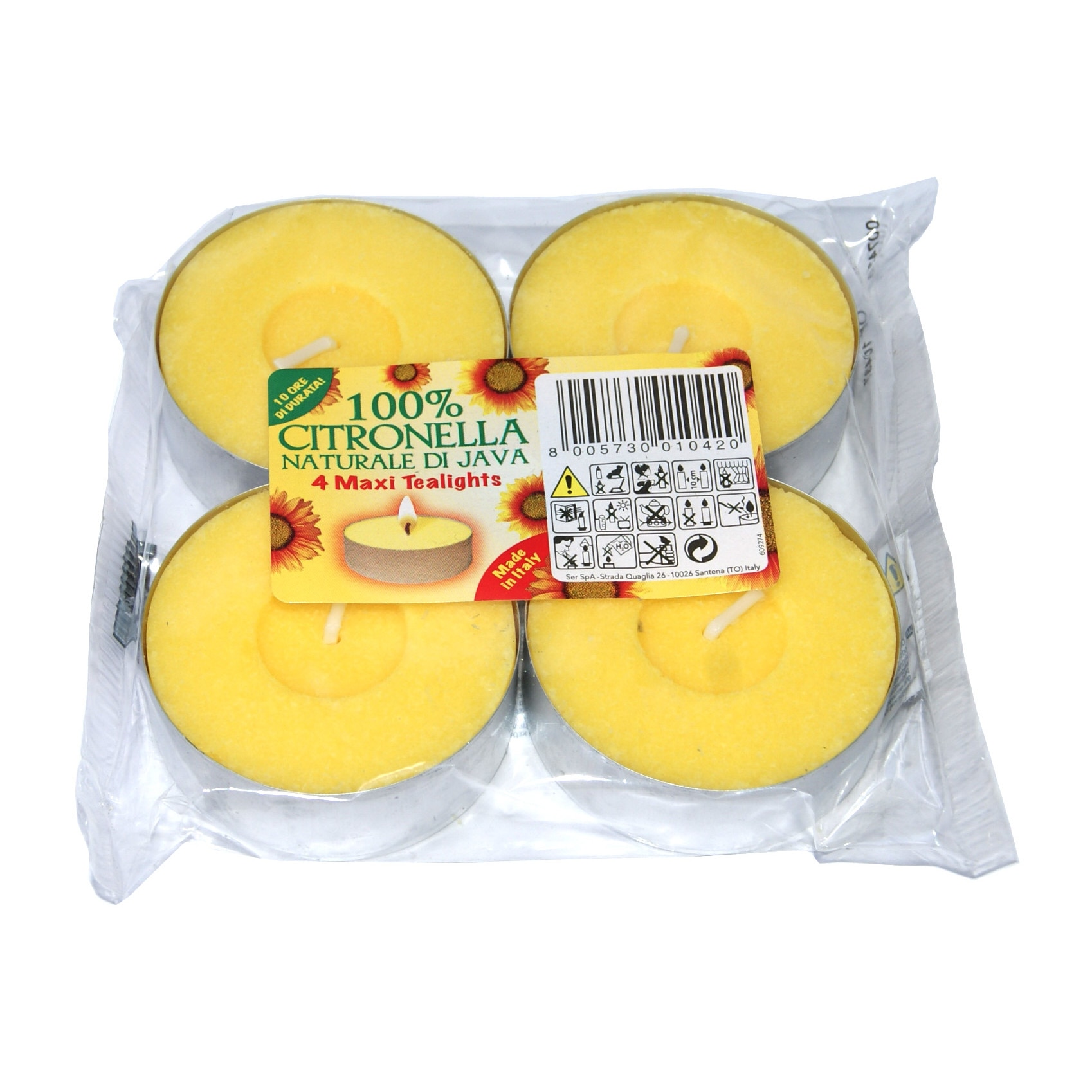 Set 4 bucati - Citronella pastile maxi