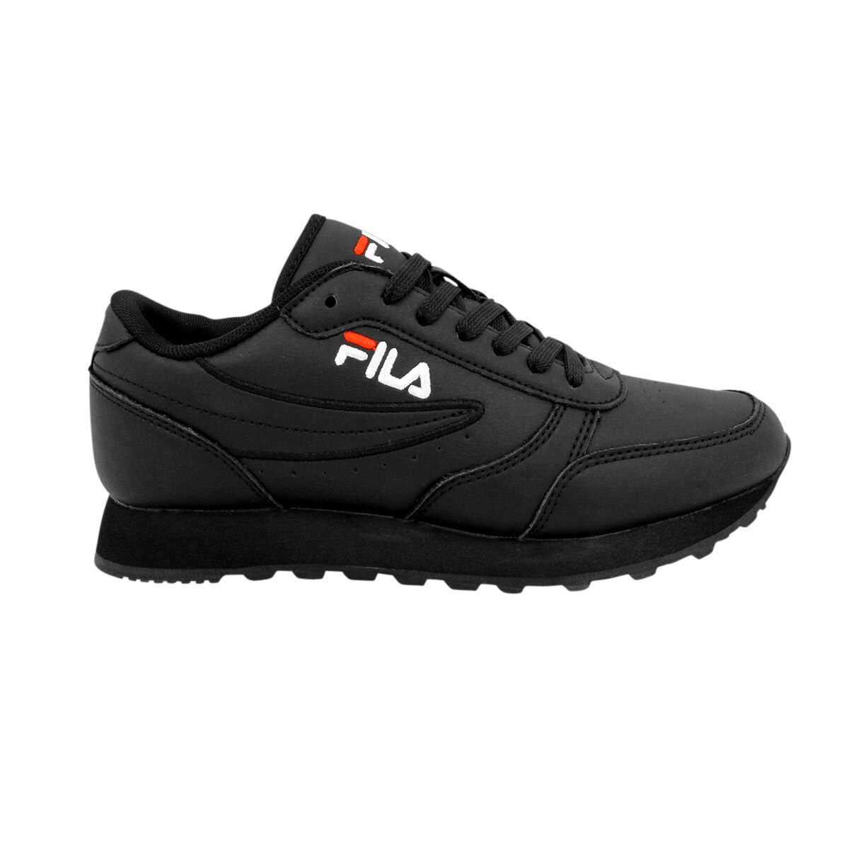 Pantofi sport Fila Orbit Jogger Low, Piele naturala, Negru, Negru