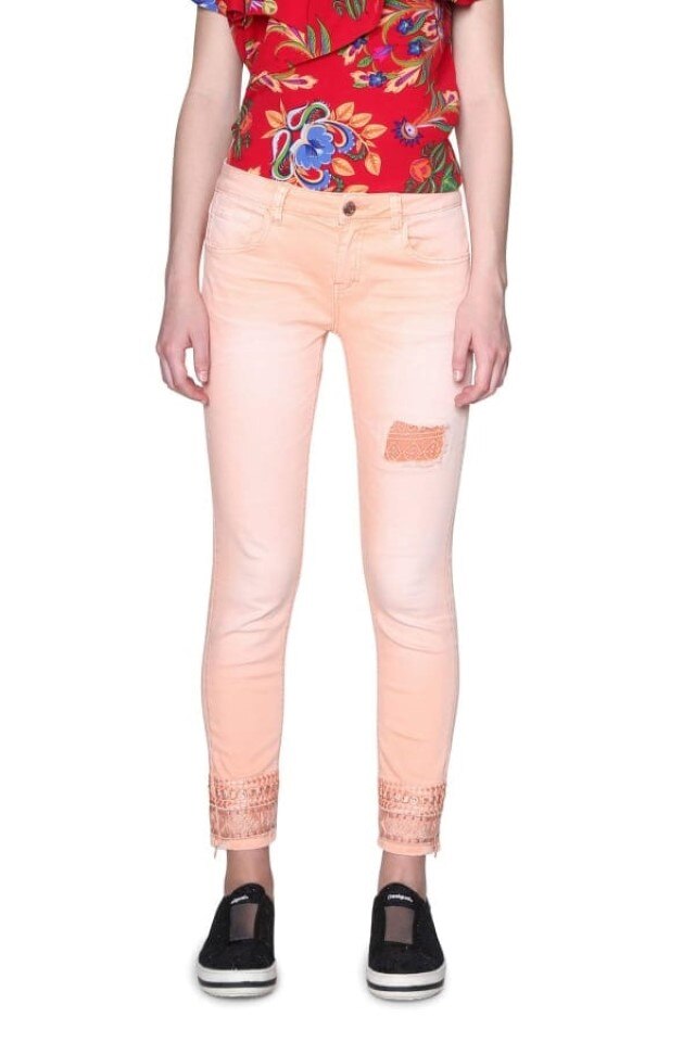 Pantaloni Desigual 18SWDD52, Corai, M