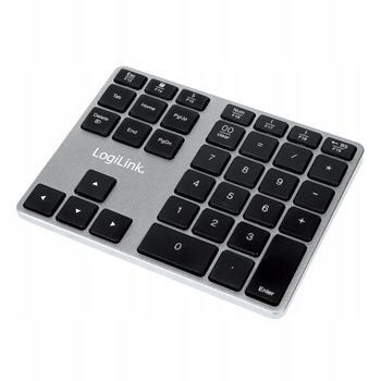 Tastatura numerica bluetooth LogiLink, 35 taste, 300mAh, 3.7V, Argintiu/Negru Tastatura numerica bluetooth LogiLink, 35 taste, 300mAh, 3.7V, Argintiu/Negru
