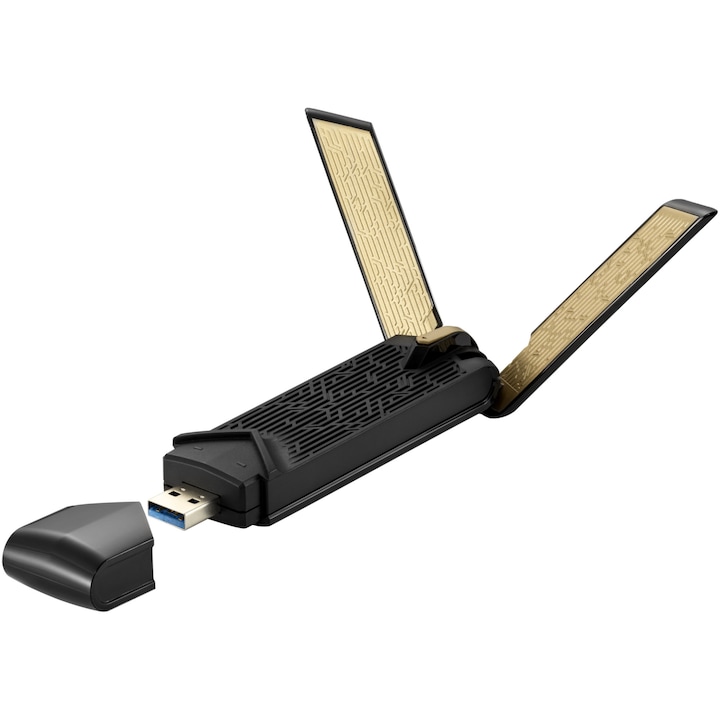 Безжичен адаптер ASUS USB-AX56, AX1800, Dual-Band, Wi-Fi 6, MU-MIMO, No Cradle