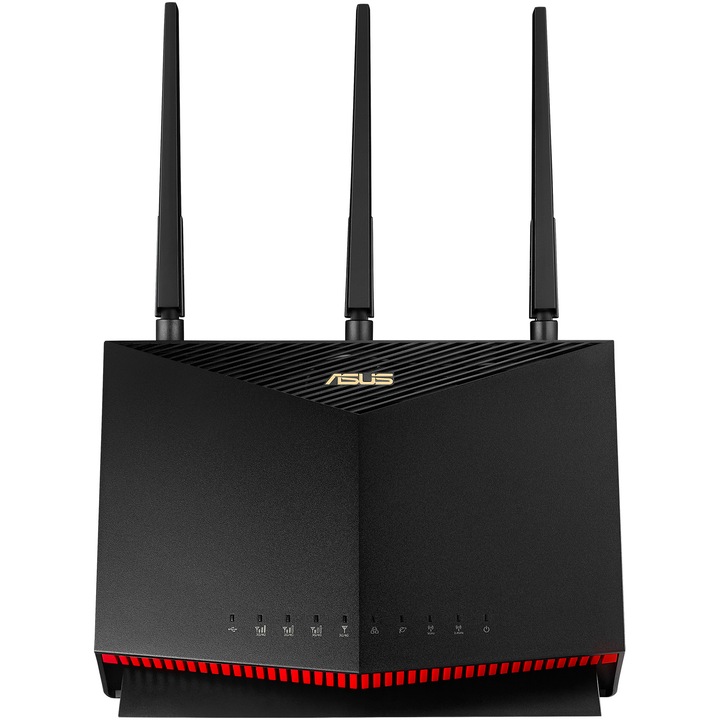Router Wireless ASUS 4G-AC86U, AC2600, Dual-band, 4G LTE, MU-MIMO, AiProtection Pro, 3 antene Wi-Fi
