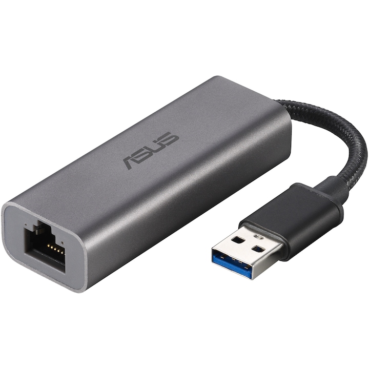 Adaptor wireless ASUS USB-C2500, 2.5 Gigabits, USB-A 3.2 Gen1 - RJ45